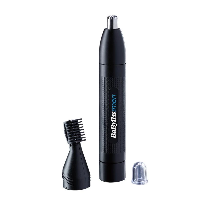Precīzijas trimmeris BABYLISS E652E ausīm un degunam, melns, AA baterija