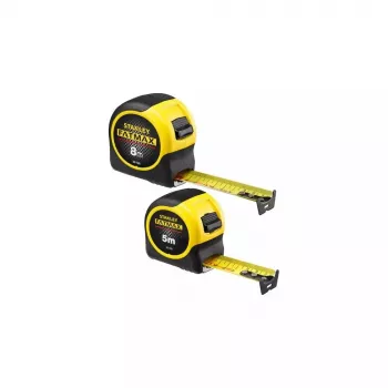 Mērlente STANLEY FatMax Blade Armor 5 m / 8 m — kompakta mērlente ar pastiprinātu lenti