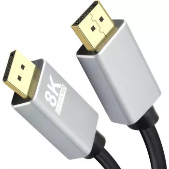 DisplayPort kabelis Helos 288443 1 m melns pelēks
