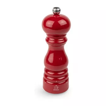 Piparu dzirnaviņas PEUGEOT Paris 18 cm uSelect, sarkans lakots koks, regulējama maluma pakāpe