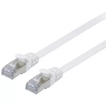 Tīkla kabelis Equip Cat.6A U/FTP plakanais komutācijas kabelis RJ-45 10 m balts