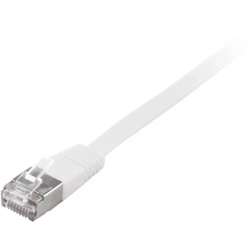 Tīkla kabelis Equip Cat.6A U/FTP plakanais komutācijas kabelis RJ-45 10 m balts