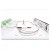 Optiskās šķiedras savienojumu kārba DIGITUS DN-96330/9APC 1U, aprīkota ar 6x LC-APC DX, OS2, polimērs/tērauds, gaiši pelēka
