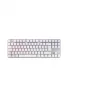 Mehāniskā spēļu tastatūra Cherry MX 8.2 TKL Wireless RGB – tenkeyless, RF + Bluetooth, AZERTY, 88 taustiņi, balta