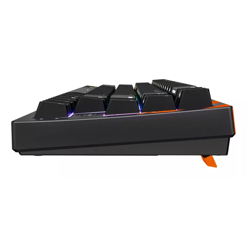 Mehāniskā spēļu klaviatūra Cherry K5 Pro TMR Compact — 65% QWERTY US, vadu USB, RGB, melna/oranža