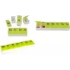 Tablešu organizatora kastīte 7 dienām, first aid only, plastmasa balta/zaļa ar 7 izņemamiem nodalījumiem, bez BPA