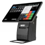 All-in-One Olympia T215DK 15 collu (38,1 cm) skārienjūtīgs Android 11, tiešās termiskās drukas printeris 8 cm, melns