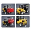 Forklift Jamara model CaDA Bricks — bērnu autoiekrāvējs, krāsas: melna, sarkana, dzeltena, ieteicamais vecums 8+