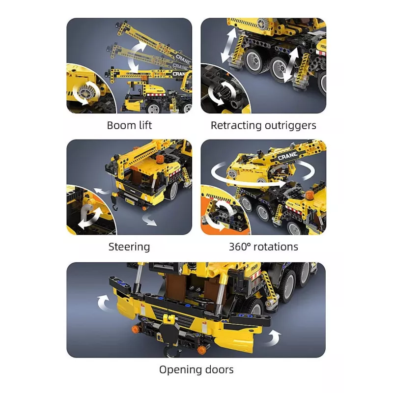 Mobilais celtnis Jamara CaDA modelis 402886 — konstruktors, melns un dzeltens, vecumam 8+