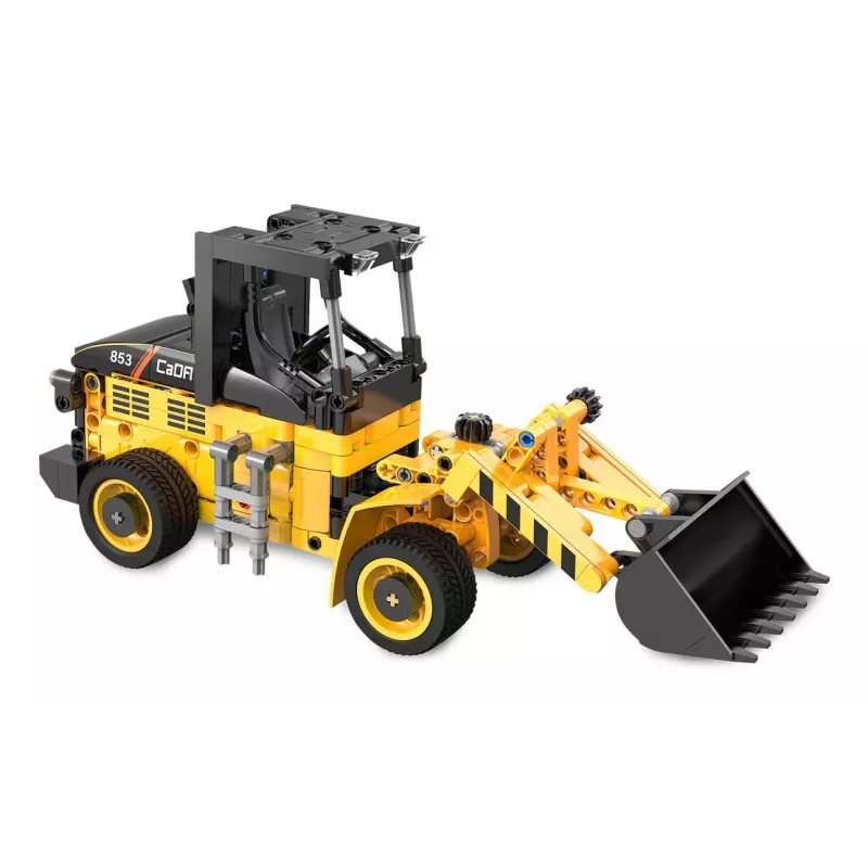 Iekrāvēja konstruktors Jamara CaDA Wheel loader Bricks, no 8 gadu vecuma, melns un dzeltens
