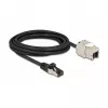 Kabelis RJ45 spraudnis uz Keystone moduli RJ45 ligzda DeLOCK 87029