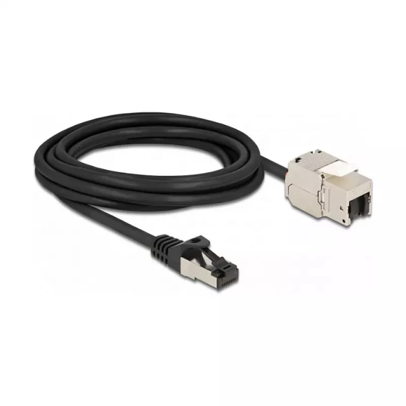 Kabelis RJ45 spraudnis uz Keystone moduli RJ45 ligzda DeLOCK 87029