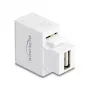 DELOCK sienas keystone modulis ar USB-A uzlādes pieslēgvietu 5 W, balts