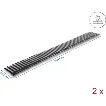 Putnu aizsprostu barjera fotoelektriskām sistēmām DELOCK 1 m, 2 gabali, brūna, 122 mm