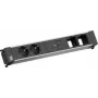 Bachmann BM0023845 barošanas rāmja strāvas sadalītājs ar 2x CEE7/3 rozetēm, 1x USB-C (100 W), 2x savienotāju moduļiem, 0,2 m kabeli