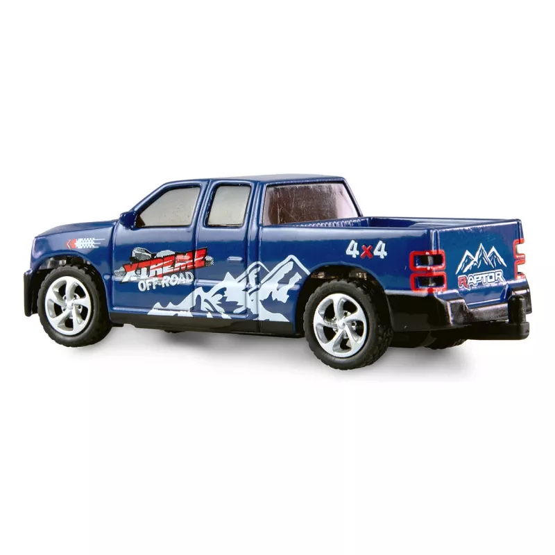 RC pikaps Amewi 22680 1:64 mērogā RTR ar piekabi, zils