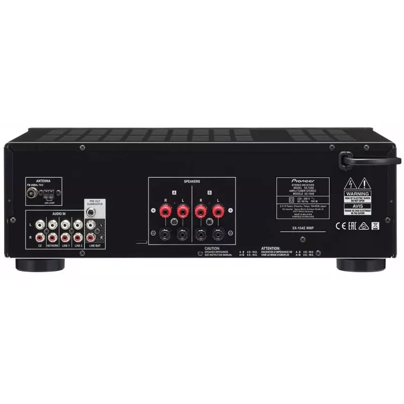Pioneer SX-10AE 45 W 4.1 kanālu stereo, melns