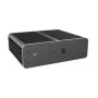 Akasa Euler CMX Mini-ITX bezventilatora datora korpuss A-ITX61-S1B — melns, mini šasija pasīvi dzesējamām sistēmām