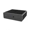 Akasa Euler CMX Mini-ITX bezventilatora datora korpuss A-ITX61-S1B — melns, mini šasija pasīvi dzesējamām sistēmām