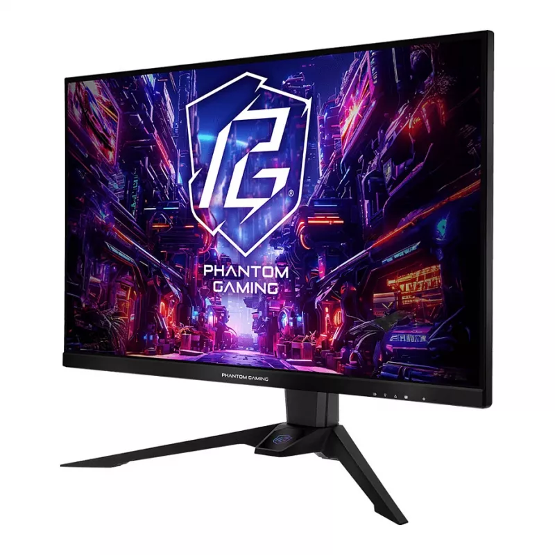 Monitors ASRock PG32QFT 32 collas QHD (2560×1440) IPS LED, 1 ms, 180 Hz, VESA, regulējams augstumā, melns