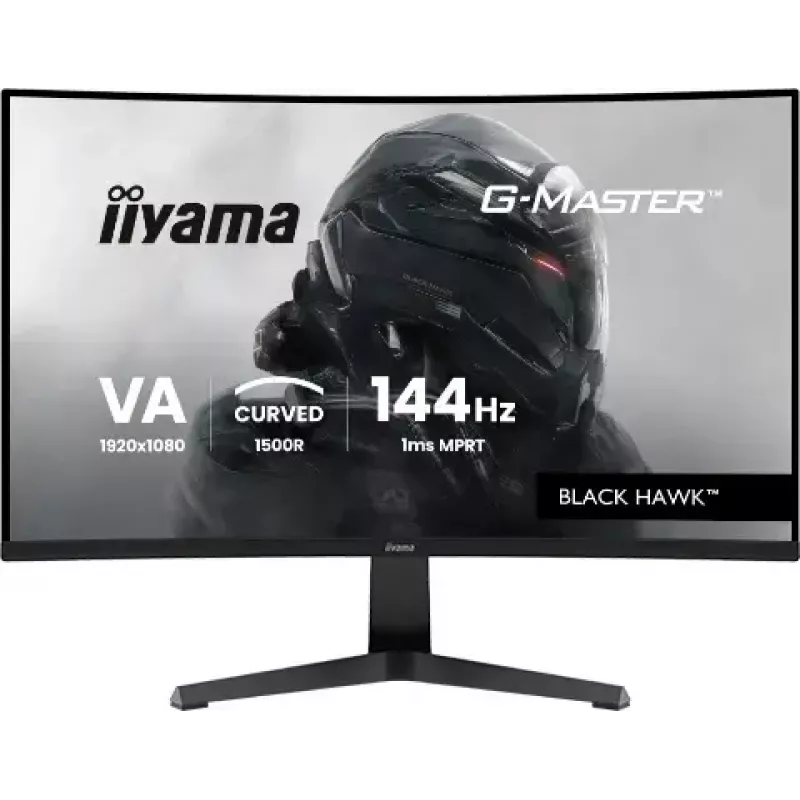 Monitors IIYAMA G-MASTER GC2781HSU-B1 27 collas izliekts VA 1920×1080 144 Hz USB centrmezgls skaļruņi VESA melns