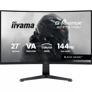 Monitors IIYAMA G-MASTER GC2781HSU-B1 27 collas izliekts VA 1920×1080 144 Hz USB centrmezgls skaļruņi VESA melns