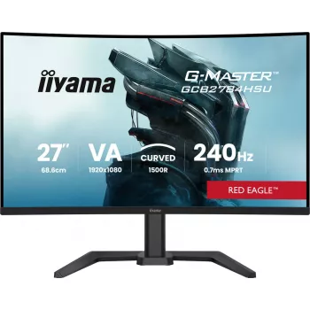 27 collu IIYAMA G-MASTER GCB2784HSU-B1 izliekts VA spēļu monitors, 240 Hz, FHD 1920x1080, USB centrmezgls, skaļruņi, VESA