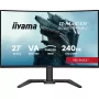 27 collu IIYAMA G-MASTER GCB2784HSU-B1 izliekts VA spēļu monitors, 240 Hz, FHD 1920x1080, USB centrmezgls, skaļruņi, VESA