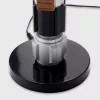 Galda lampa Ukonic 16987 melna, vara, pelēka, balta, zila gaisma 595 mm