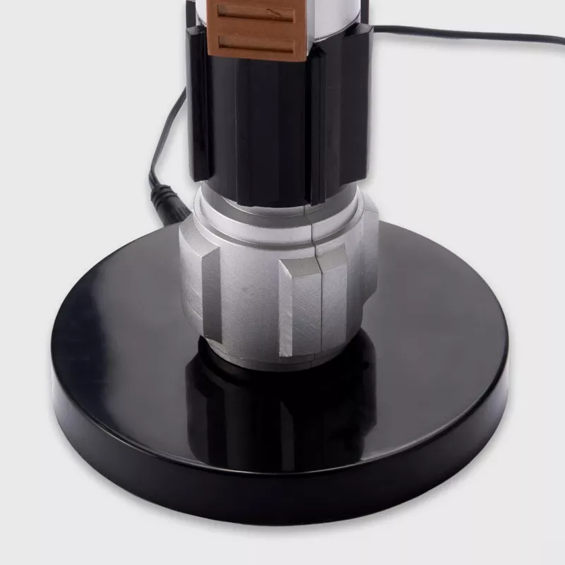 Galda lampa Ukonic 16987 melna, vara, pelēka, balta, zila gaisma 595 mm