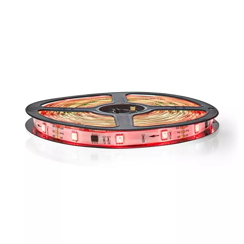 Viedā gaismas josla Nedis WIFILS51CRGB — Wi‑Fi, RGB, 24 W, 1 m kabelis, 12 mm platums