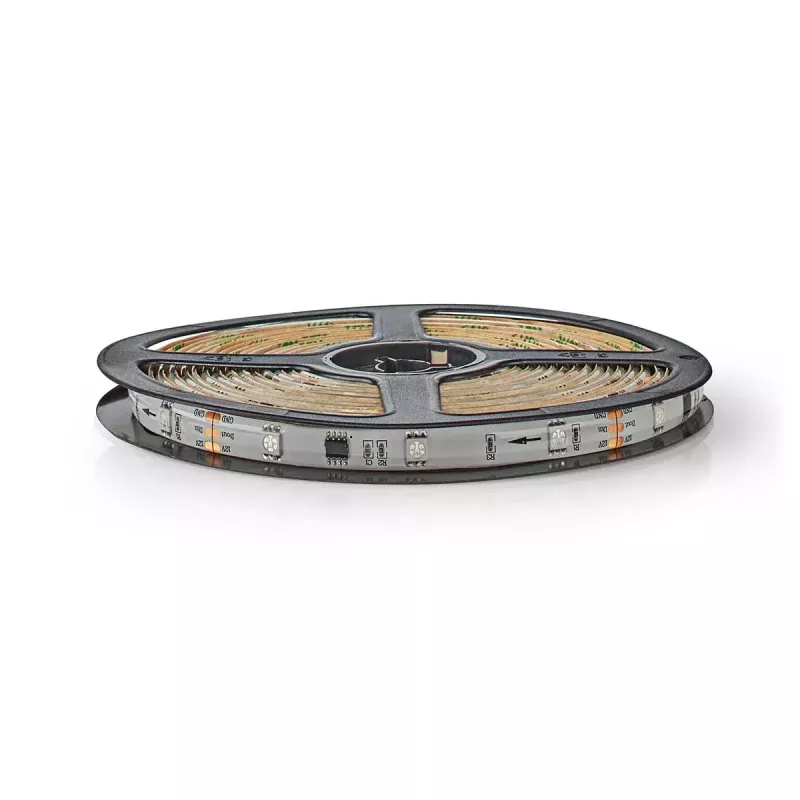 Viedā gaismas josla Nedis WIFILS51CRGB — Wi‑Fi, RGB, 24 W, 1 m kabelis, 12 mm platums