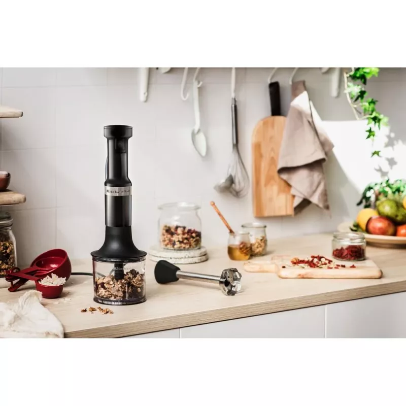 KitchenAid 5KHBV83EOB iegremdējamais blenderis 180 W melns