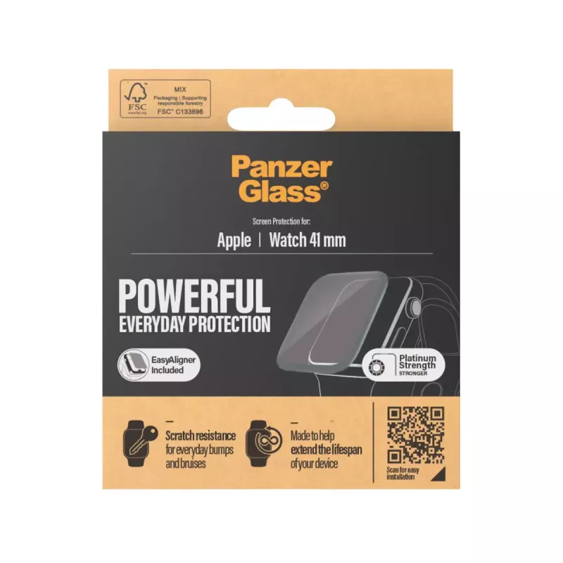 Ekrāna aizsargs PanzerGlass Apple Watch Series 8 7 41mm Caurspīdīgs
