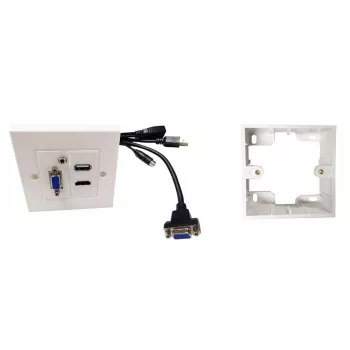Kontaktligzda HDMI VGA USB A 3.5mm Vivolink WI221293