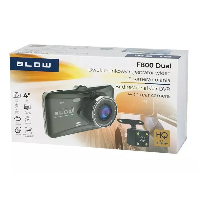 Autovideoreģistrators BLOW braukšanas reģistrators MelnsBOX DVR F800BLOW