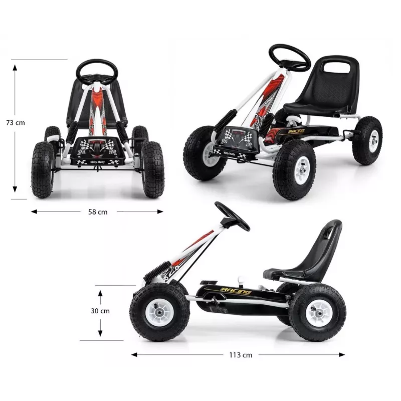 Milly Mally Ride-On Go-Kart Thor balta