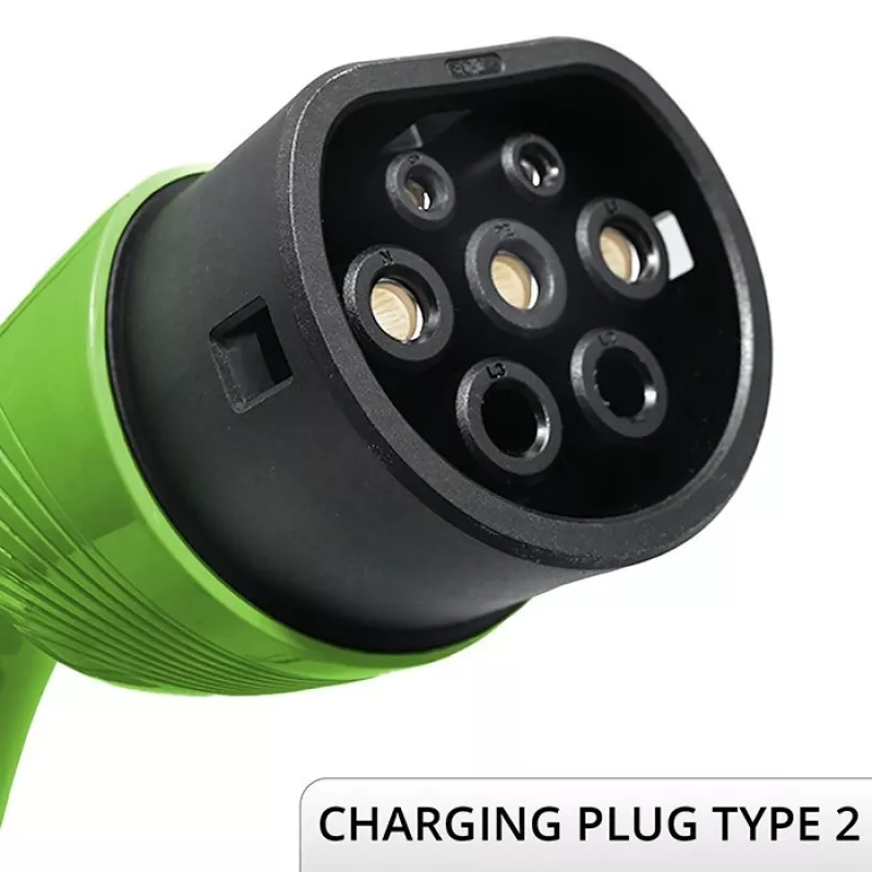 Pie sienas stiprināms elektroauto lādētājs QOLTEC 7 kW 230V CEE 32A ar Wi‑Fi un LCD (modelis 52721)