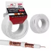 Koaksiālais kabelis MACLEAN MCTV-470 RG-6/U 25 m, balts
