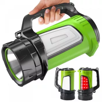 Lukturis MACLEAN MCE345 LED 3-in-1 ar ārējā akumulatora funkciju, 5W XM-L-T6, auksti balts 6500K, 3×18650 3.7V 4500mAh