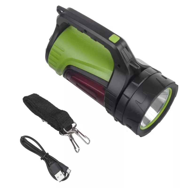 Lukturis MACLEAN MCE345 LED 3-in-1 ar ārējā akumulatora funkciju, 5W XM-L-T6, auksti balts 6500K, 3×18650 3.7V 4500mAh