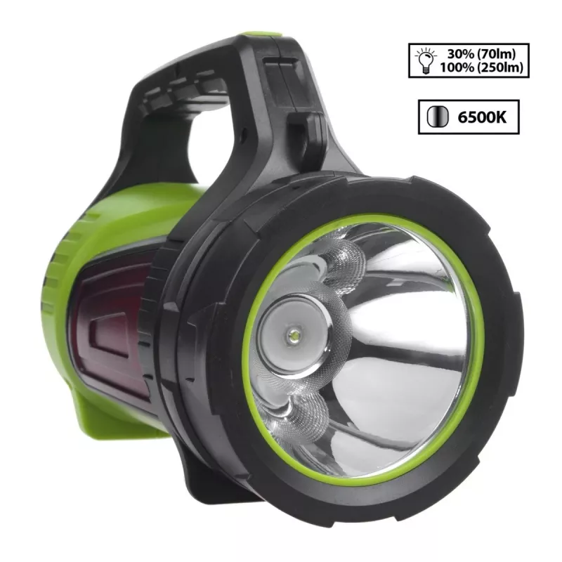 Lukturis MACLEAN MCE345 LED 3-in-1 ar ārējā akumulatora funkciju, 5W XM-L-T6, auksti balts 6500K, 3×18650 3.7V 4500mAh