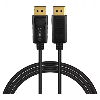 DisplayPort kabelis SAVIO CL-204 v1.4 1 m, DP 1.4 saderība