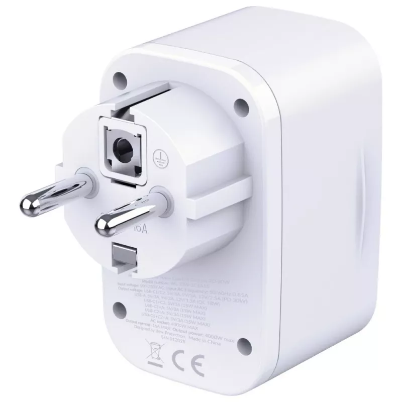 3MK Comfort Charger GaN 30W balts – USB strāvas adapteris, 30W GaN jauda