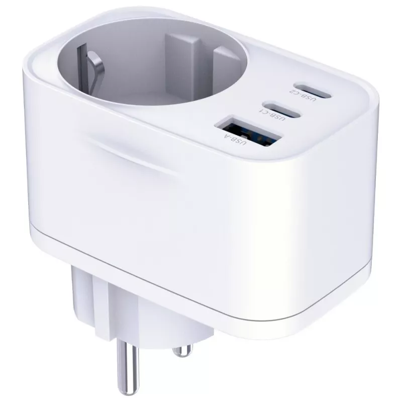 3MK Comfort Charger GaN 30W balts – USB strāvas adapteris, 30W GaN jauda
