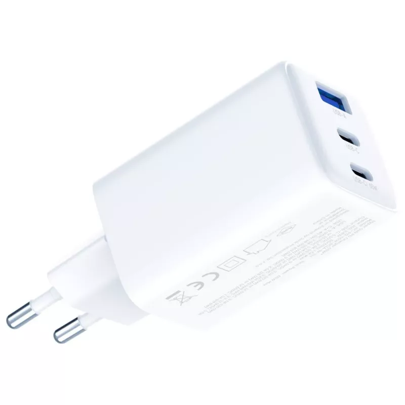 3MK lādētājs Hyper GaN 65W QC4+ — USB GaN 65W ātrais lādētājs ar QC4+ atbalstu