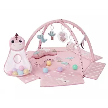 Izglītojošs rotaļu paklājs Dino Pink TinyMini rozā