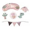 Izglītojošs rotaļu paklājs Dino Pink TinyMini rozā