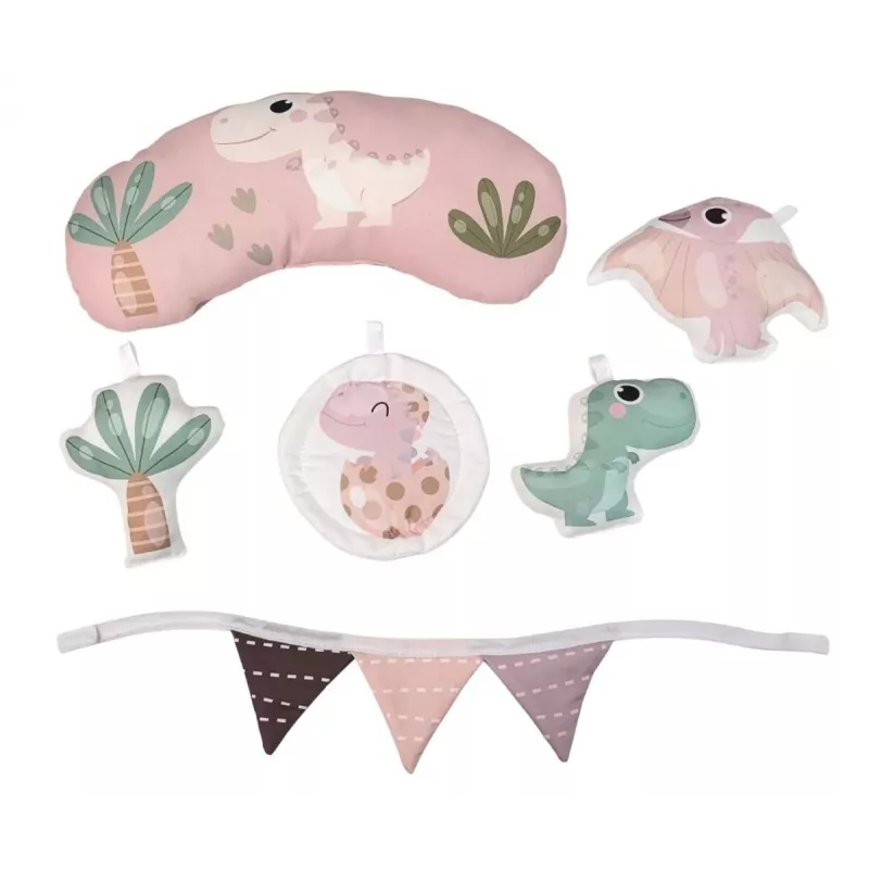 Izglītojošs rotaļu paklājs Dino Pink TinyMini rozā