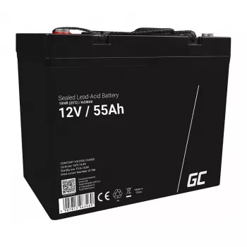 AGM akumulators zaļa Cell AGM49 55 Ah 12 V jūras un atpūtas lietošanai